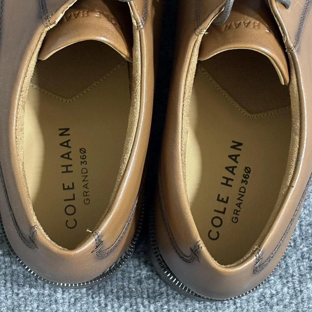 Cole Haan Shoes Mens Size 10 British Tan Bedford Cap Toe Oxford Grand 360 C40255